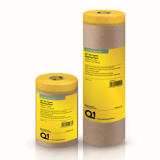 Q1 Pre Taped Masking Paper