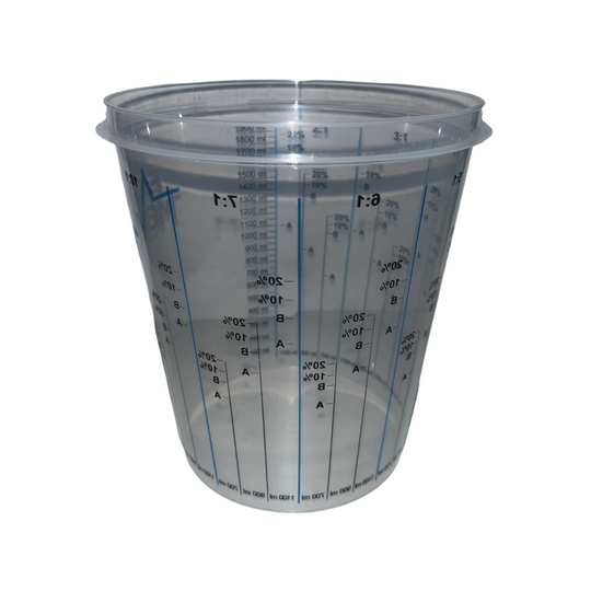 Airlesspro Clear Plastic Paint Measuring Cups (1900ml)