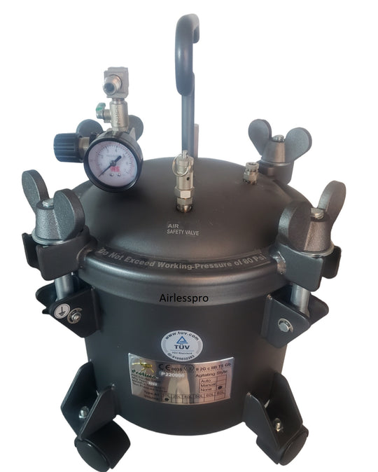Airlesspro 10 Ltr Paint Pressure Pot No Agitator