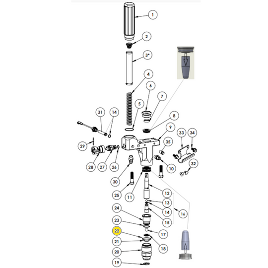 Tritech Paint Sprayer Filter Manifold Block O-Ring 600-353
