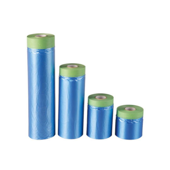 Indasa Various Drop Cover Roll Masking Tape Poly Film Sheet Pre Taped x 25m